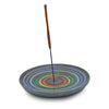 Wierookhouder Zwart Zeepsteen Regenboog - 10cm